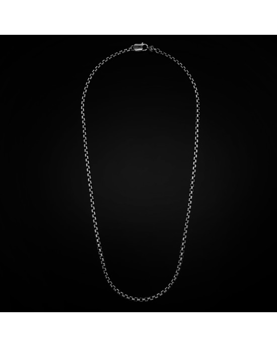 William Henry Marcus Box Chain Necklace in Sterling Silver